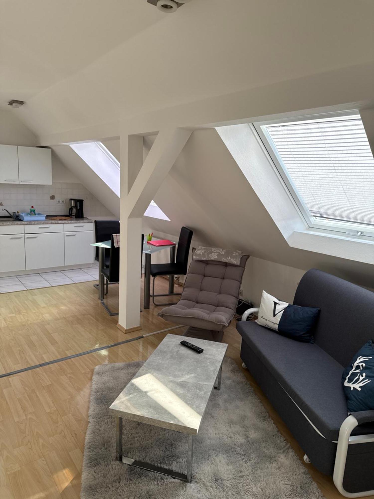 Kuschelige Dachgeschosswohnung Am Clarapark Leipzig Exterior foto