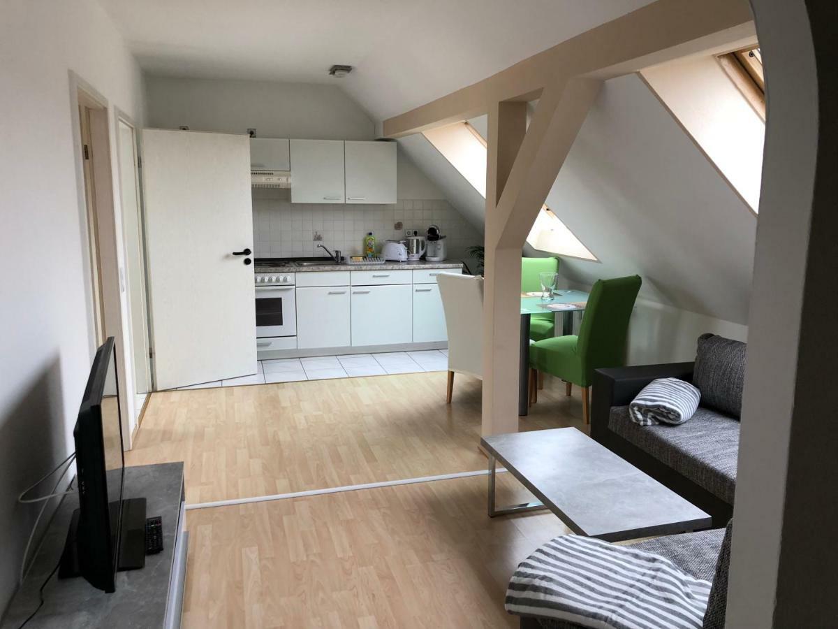 Kuschelige Dachgeschosswohnung Am Clarapark Leipzig Exterior foto